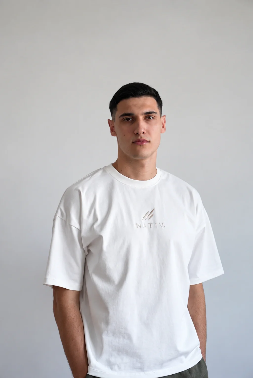 NATIV Majica Oversize Heavy Tee, off white
